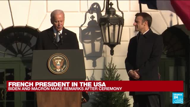 Biden welcomes 'close friends' Emmanuel and Brigitte Macron to the White House • FRANCE 24 English