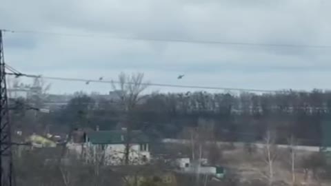Russian attack helicopters over Vyshgorod. A few minutes to Kiev.