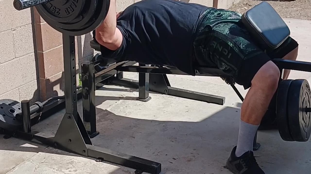 255 Pound Bench Press, 1 Set of 3!