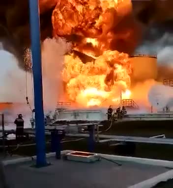 ⚡️🔥A fire at an airfield in the Kursk
