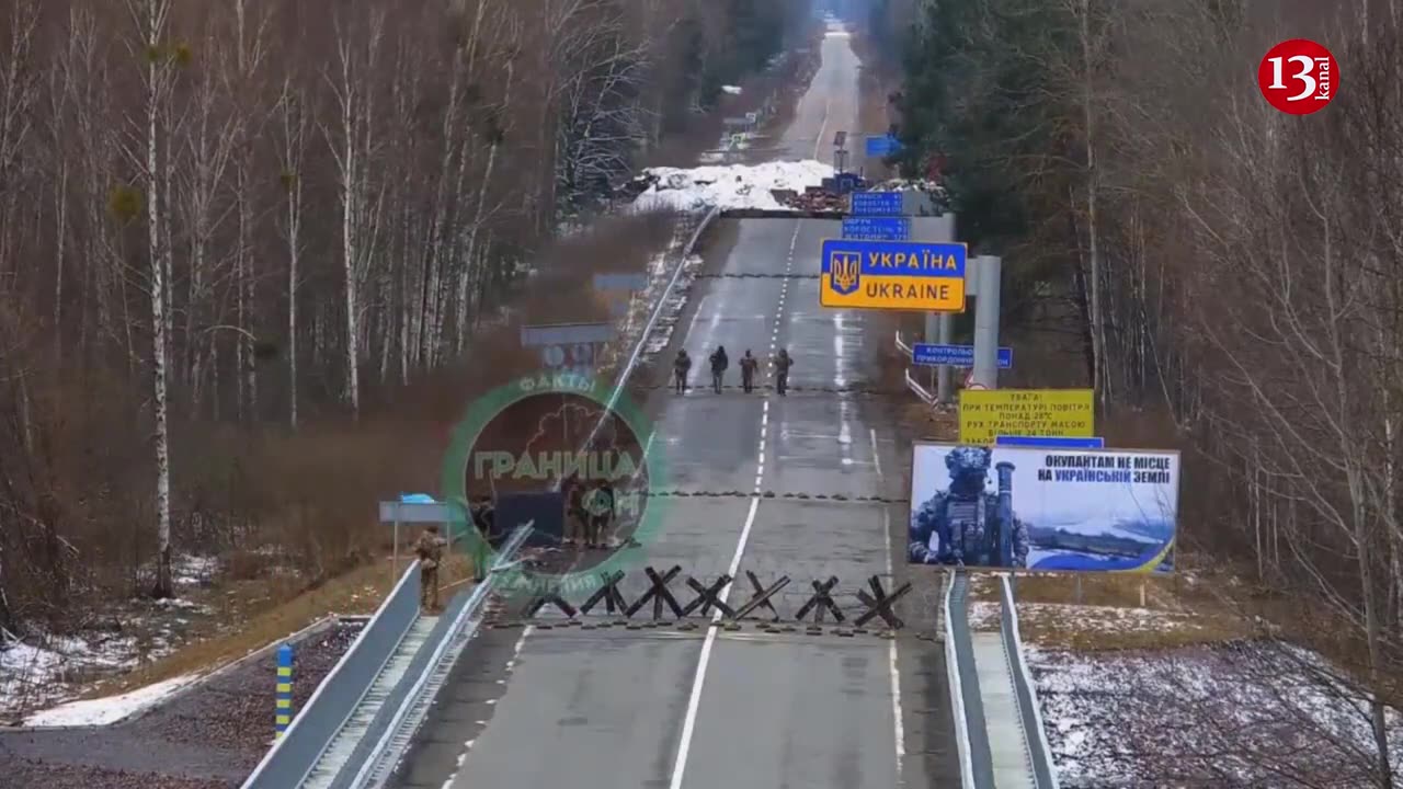 Ukrainian border guards cross Belarus border, plant their flag on Belarusian territory