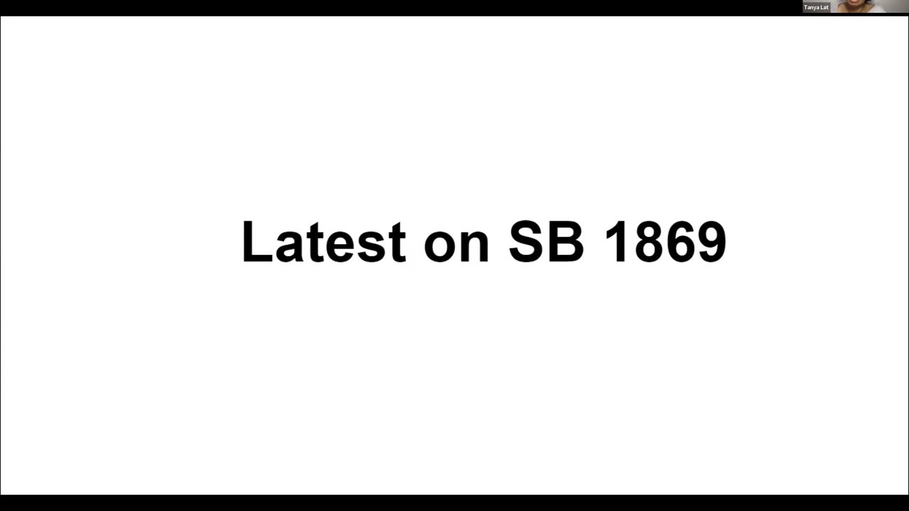 Update on SB 1869