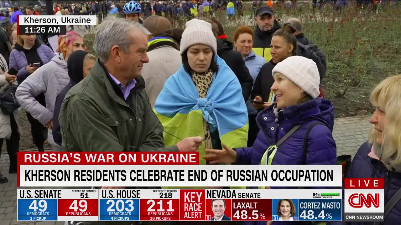 CNN on the ground as Kherson celebrates liberation