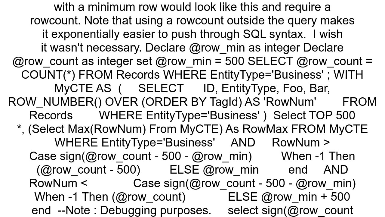 SQL Query to select certain number of records with WHERE clause