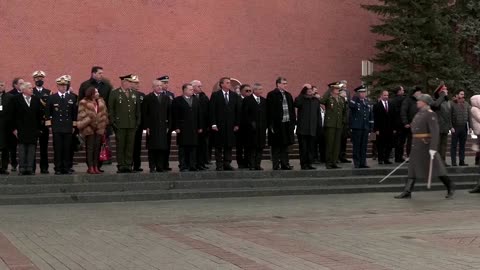 Brazil's Bolsonaro lays wreath at Russia WWII memorial