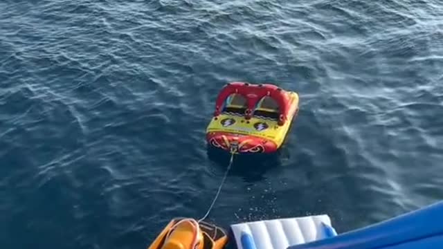 We had so much fun on the yacht playing slides, diving, motorboating, fishing