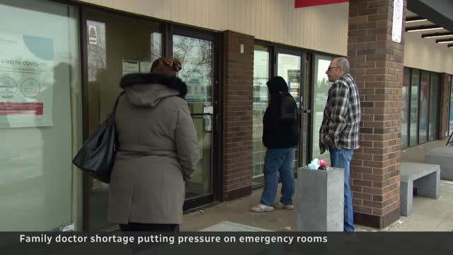 Family doctor shortage contributing to ER strain