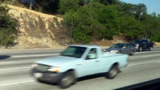 10 WEST California --Riding the Bus on Los Angeles Interstate