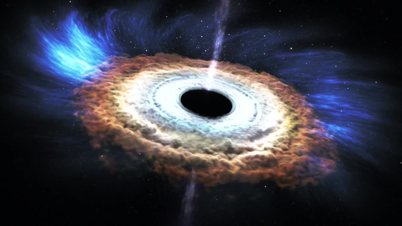 NASA Massive Black hole shreds Passing Star