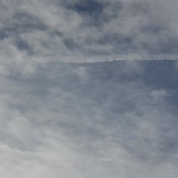 Up there building the sky