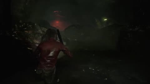 Resident Evil 2 Claire A 10_ Sherry_s parents_ Anette _ William Birkin kill Tyrant (Mr X)(