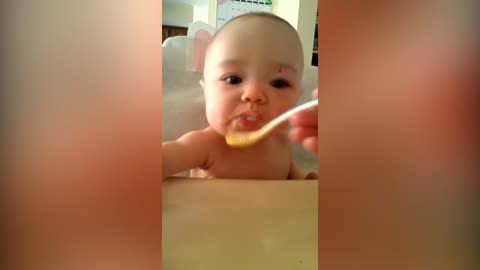 Funny Baby Videos eating # Short