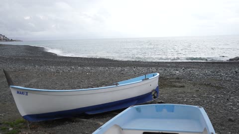 Boats in winter