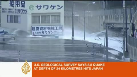 8.8 Quake hits Northeast Japan Tsunami hits Japan northeast coastal waters