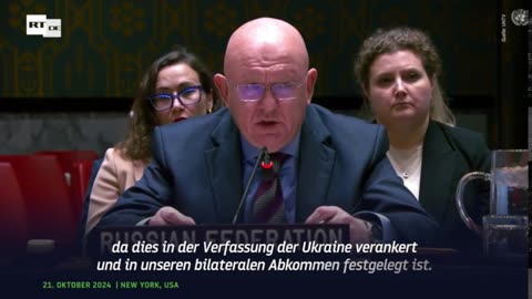 Nebensaj - NATO-Mitgliedschaft der Ukraine kann nie Bstandteil