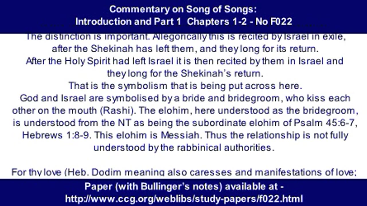 No. F022 - Commentary on Song of Songs: Introduction and Part 1