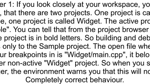 How to fix quotThis file is not part of any project The code model might have issues parsing this f