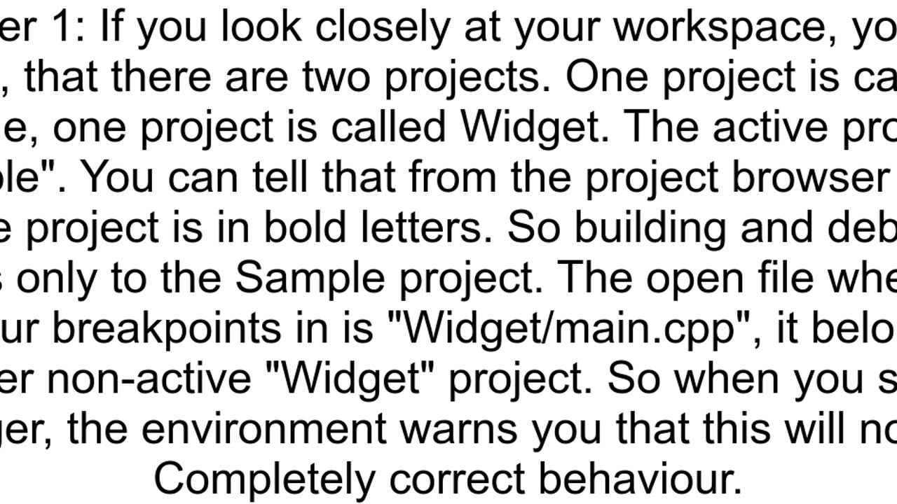 How to fix quotThis file is not part of any project The code model might have issues parsing this f