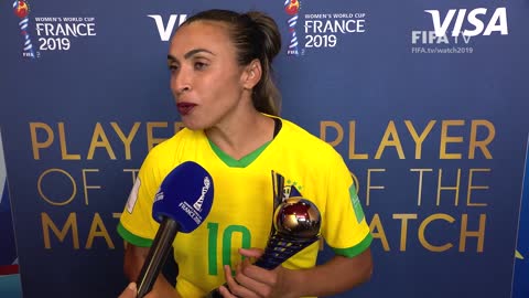 Marta – Player of the Match – Italy v Brazil