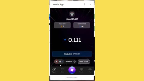 new mining bot telegram nomis app
