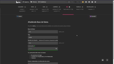 Cómo crear una base de datos con HestiaCP y modificar el URL de PhpMyAdmin