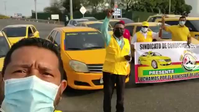 Plantón en Manga rechaza la continuidad de los peajes en Cartagena