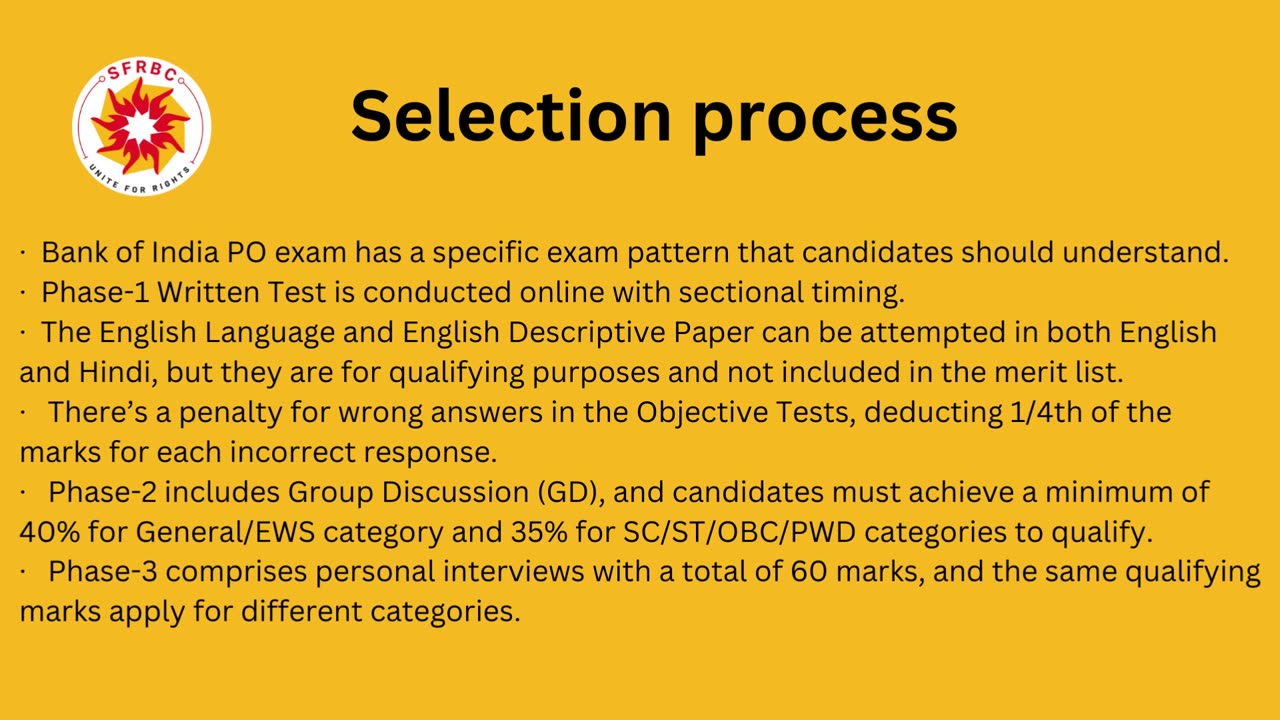 Bank of India -BOI Recruitment and eligibility criteria