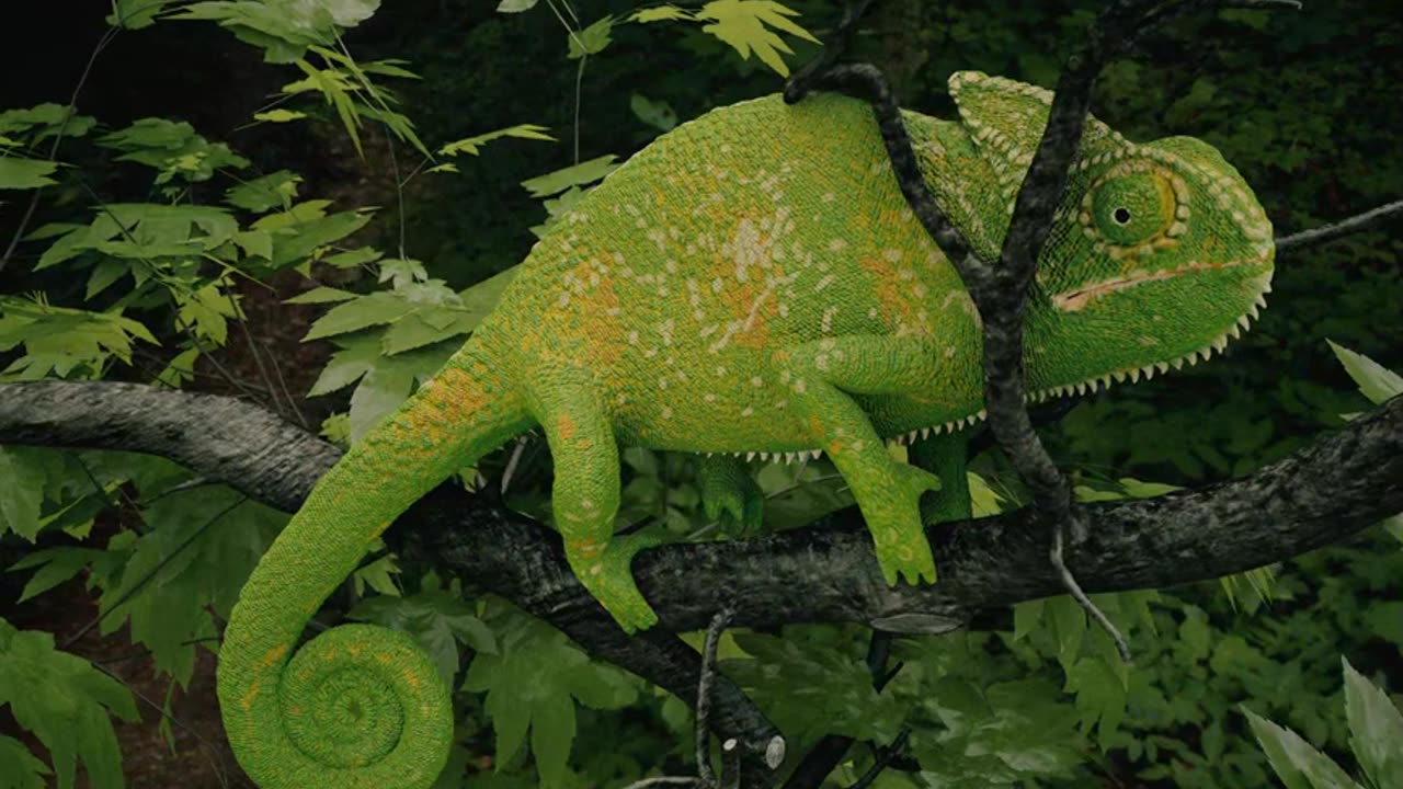 A Hungry Chameleon! (Blender - EEVEE)