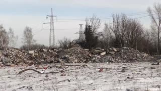 Drone shows Makiivka New Year missile strike site