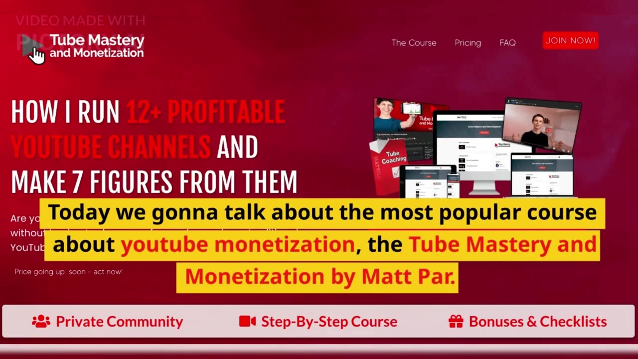 YouTube Mastery and Monetization by Matt Par