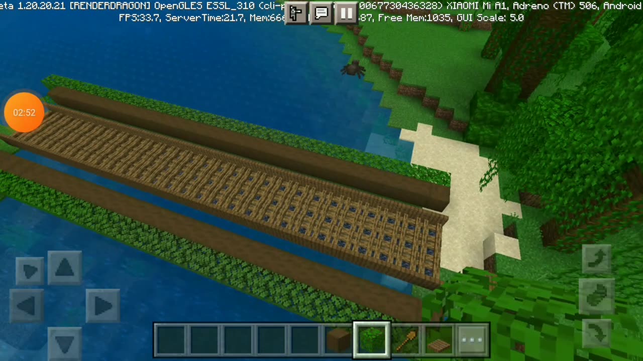 Making a bridge in Minecraft #minecraft