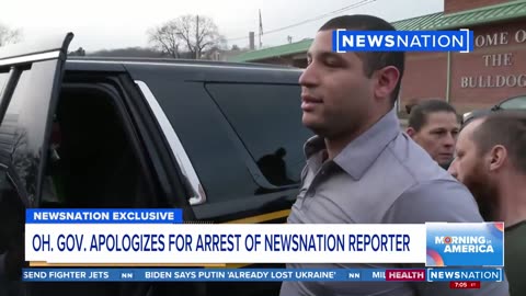 Reporter Evan arrested as he is trying to report on Ohio.
