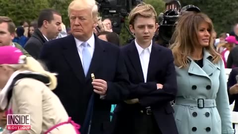 Barron Trump Towers Over NYU Classmates In Rare Campus Photo