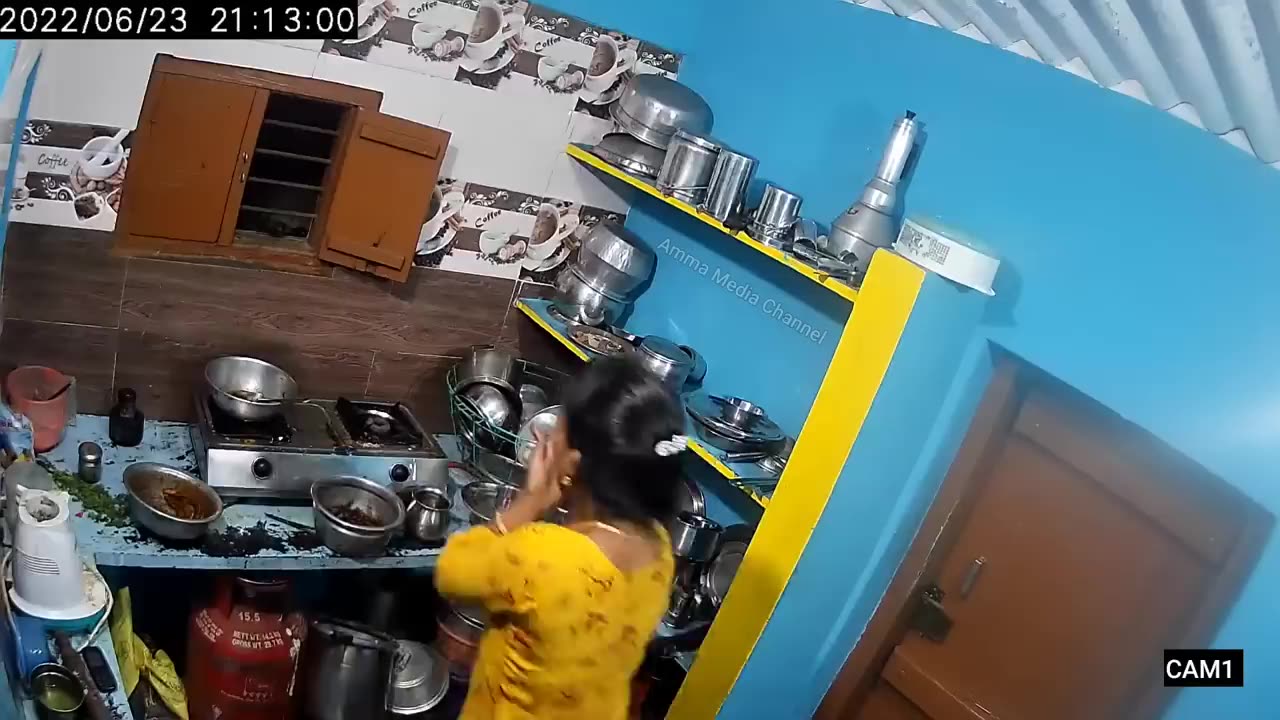 Real Ghost CCTV that Scares me into letting me cook in the kitchen