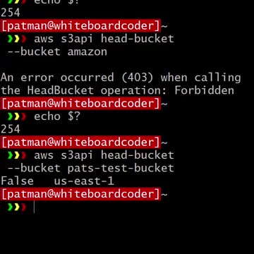 aws: Create an S3 Bucket using aws cmd line tool