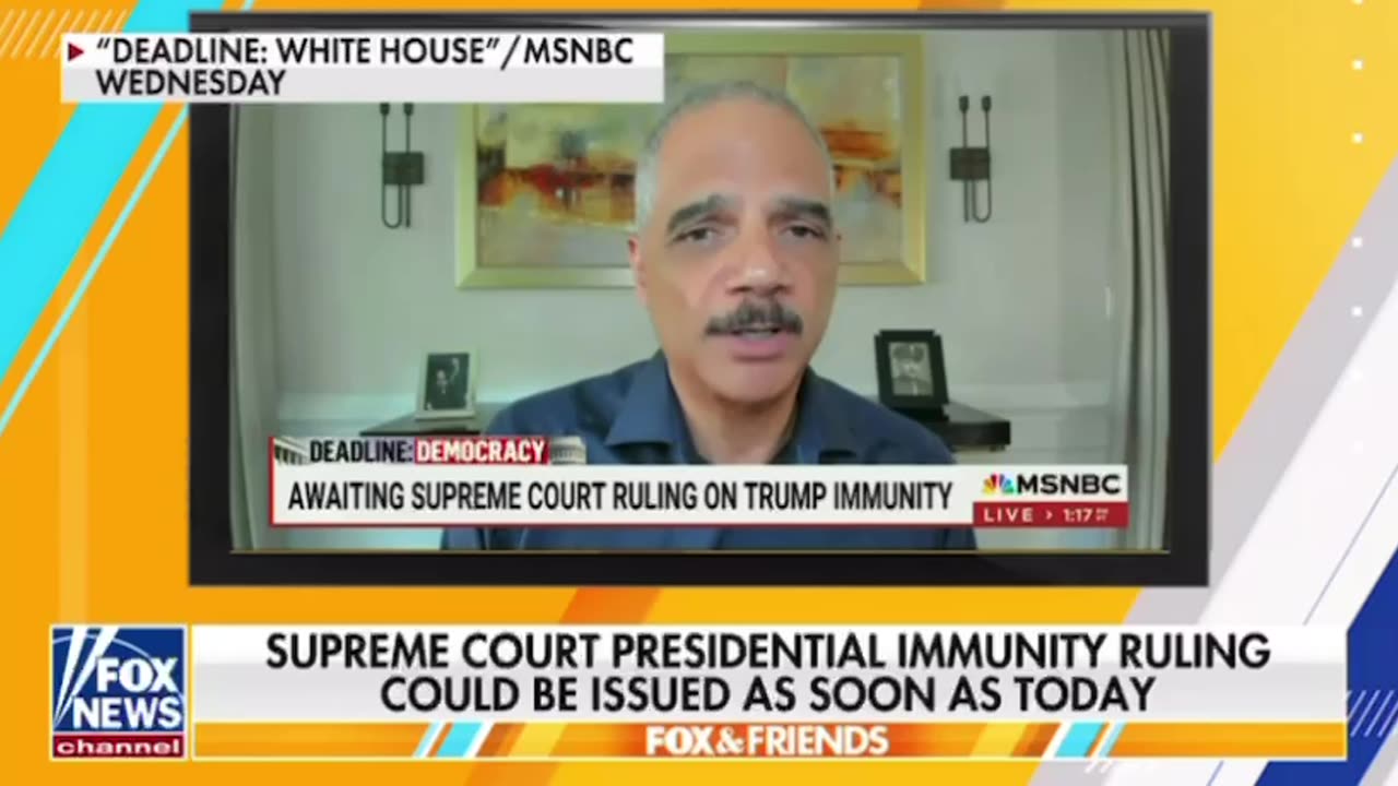 Why is Eric Holder pissing himself?