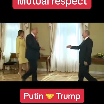 I love their respect for each other. President Trump and Putin