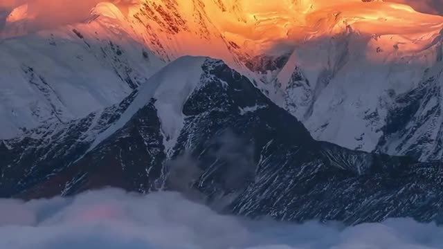 Sunset in the mountains