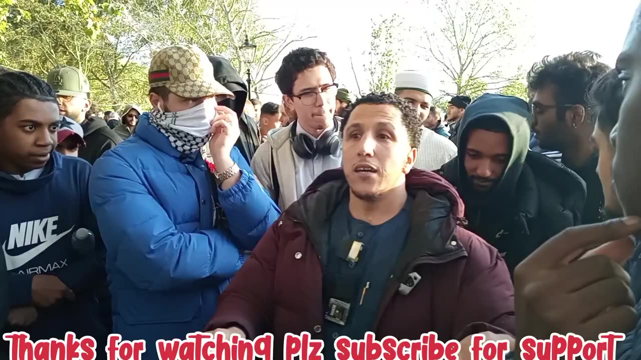 shamsi hates the London demonstrations supporting Palestine exclusive in speakers corner