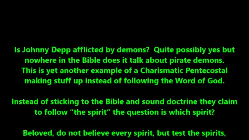 Wacky Charismatic Exorcist Says Johnny Depp Being Afflicted by Pirate Demons