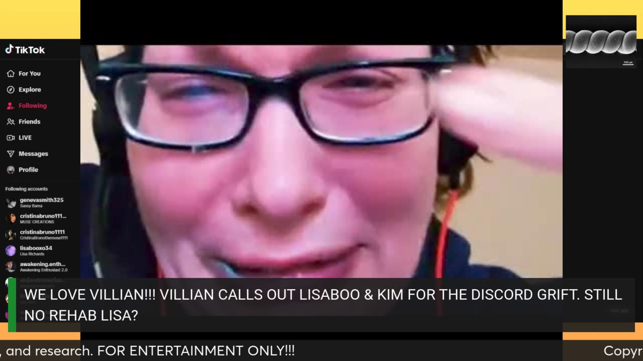 VILLIAN CALLS OUT LISABOO & KIM FOR THE DISCORD GRIFT! STILL NO REHAB LISA?