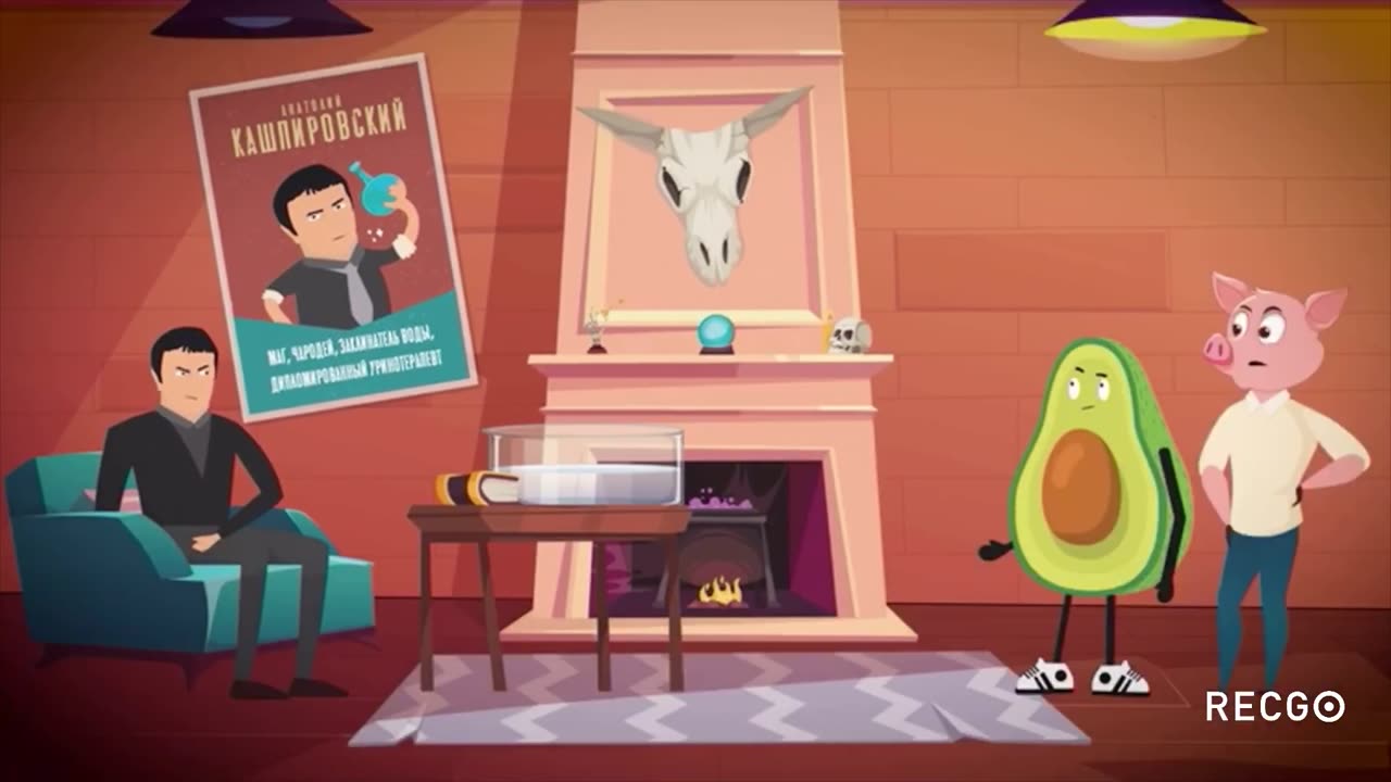 Piggy and Avocado go to the Magician. 2 episode