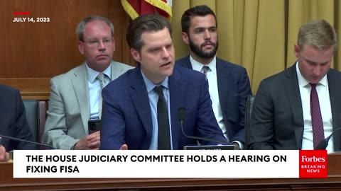 'Seems Like Something We Should Know!': Matt Gaetz Questions Witnesses About Abuses By FBI Agents