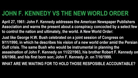 JFK New World Order Speech