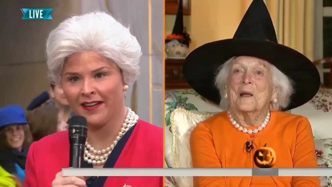 Barbara Bush intimidates grandchild in witch outfit