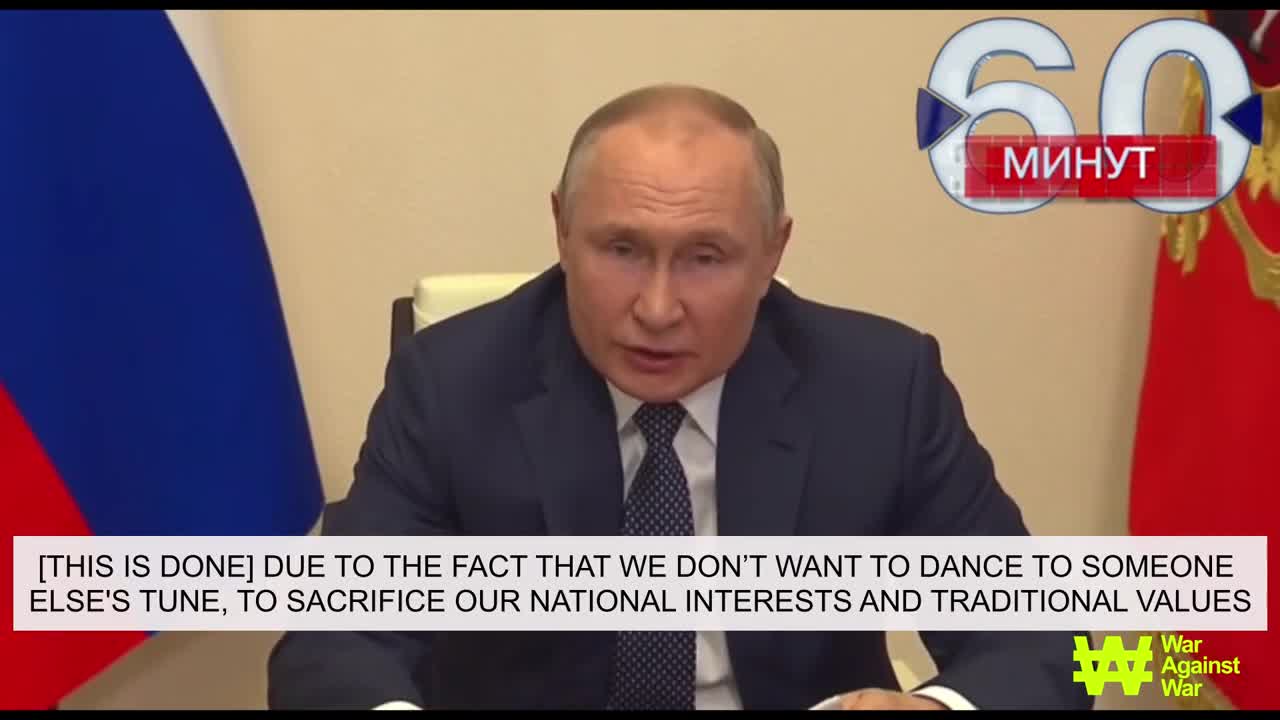 Justify murder! Putin says sanctions against Russia are planned before the invas