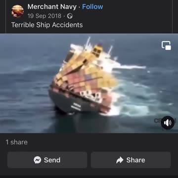 ship containers sink