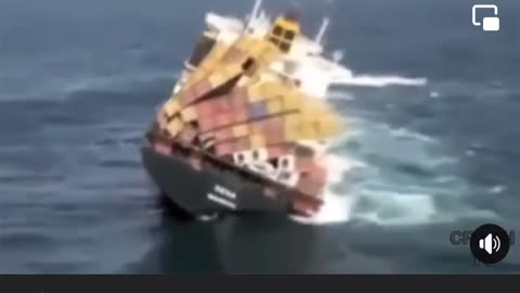 ship containers sink