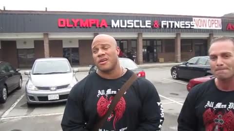 Outside at Olympia Muscle and Fitness in Mississauga Ontario Canada (Toronto)