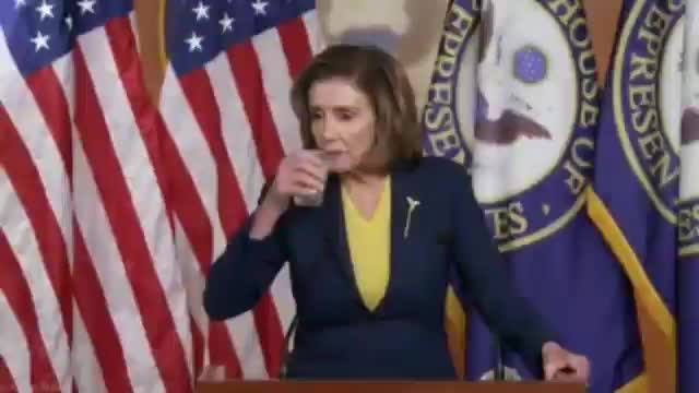 Why is pelosi slurring when asked a difficult question